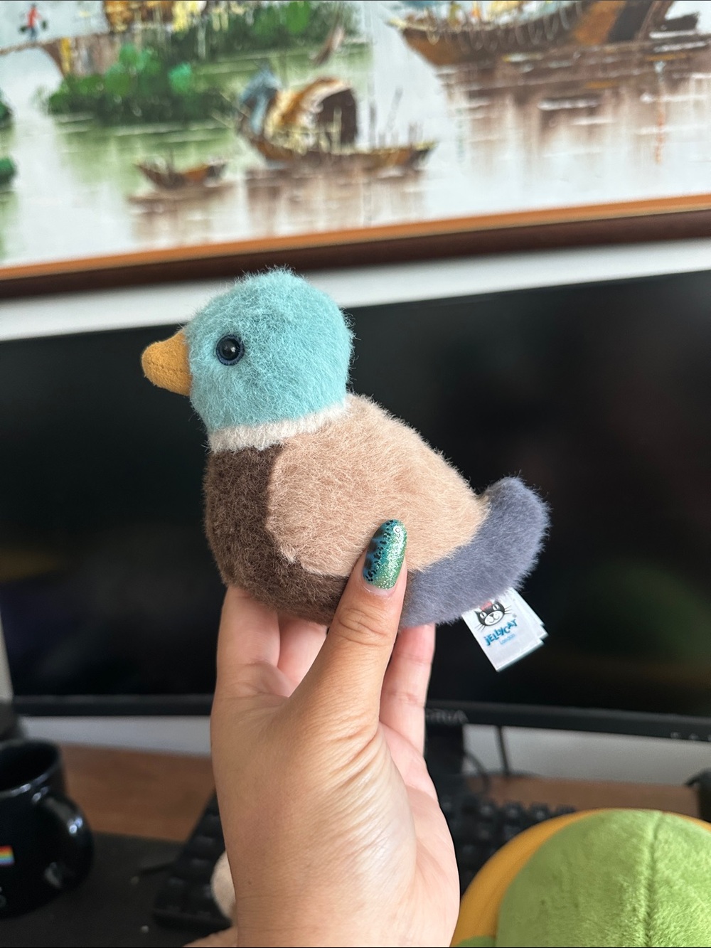 Jellycat Birdling Mallard Duck